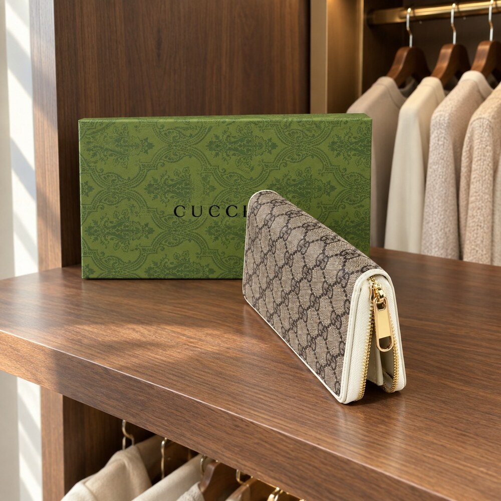 Gucci Horsebit 1955 GG Canvas Zip Around Long Wallet - Picture 5 of 6